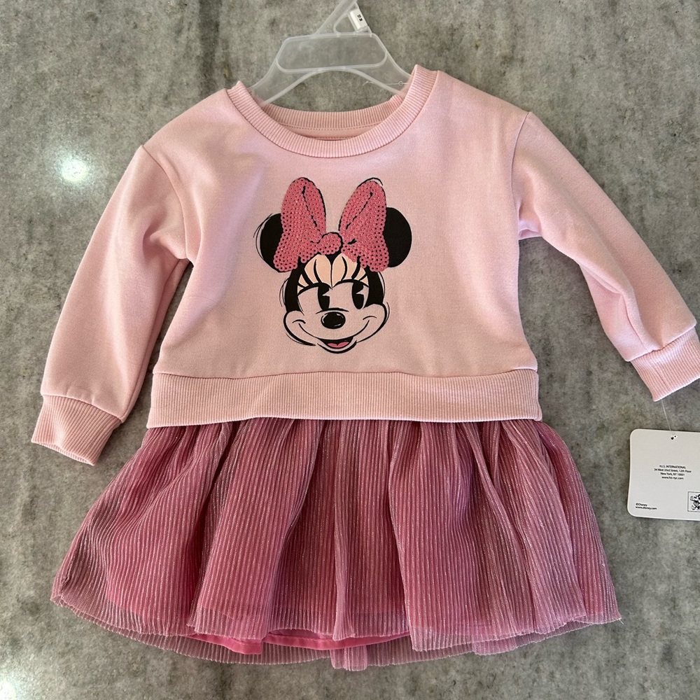 Disney Pink Minnie Mouse Dress Size 12M